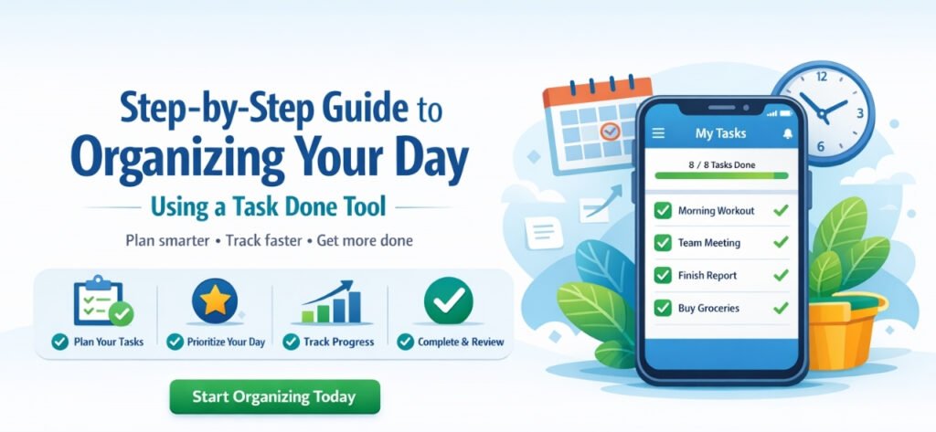 Step-by-Step Guide to Organizing Your Day Using a Task Done Tool